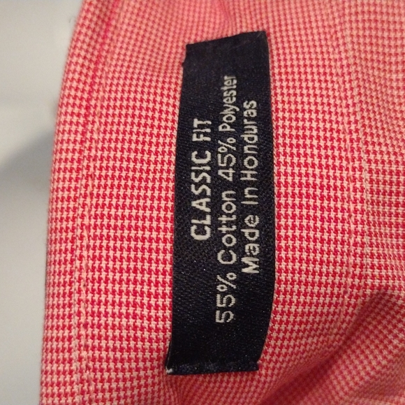 Chaps pink gingham print button down shirt - Picture 5 of 6